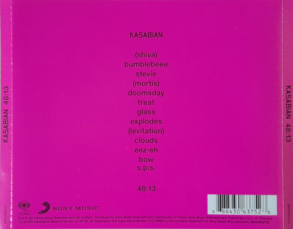 Kasabian - 48:13 (2014 CD) NM