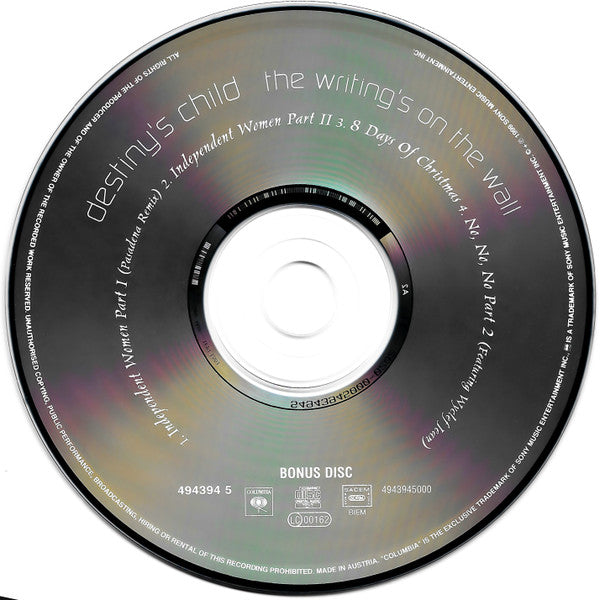 Destiny's Child - The Writings on the Wall (2000 DCD) NM