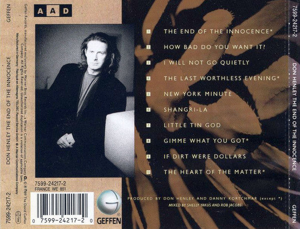 Don Henley - The End of the innocence (1989 CD) VG+