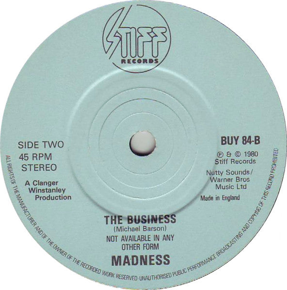 Madness - Baggy Trousers (Vinyl Single) VG+