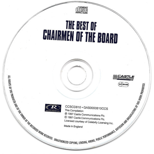 Chairmen of the Board - The Best of (1997 CD) NM