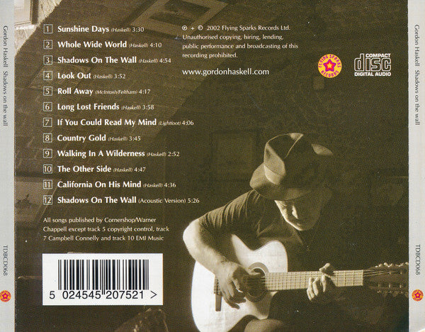 Gordon Haskell - Shadows on the Wall (2002 CD) Mint