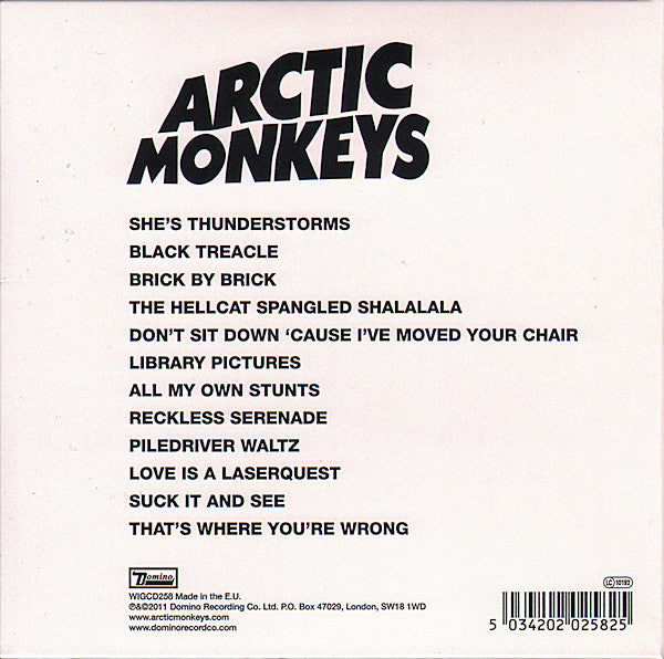 Arctic Mondays - Suck It and See (2011 CD) NM