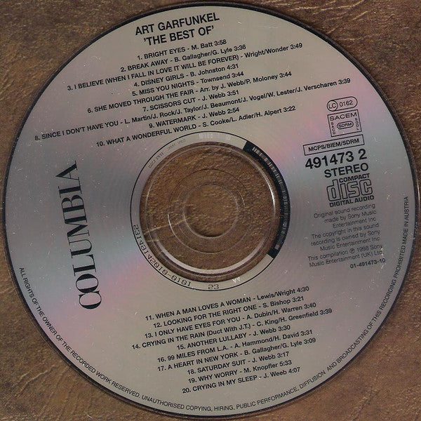 Art Garfunkel - The Best Of (1998 CD) NM