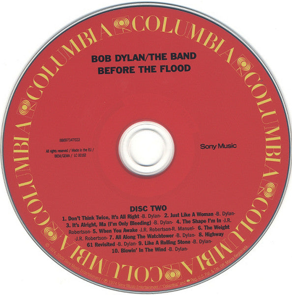 Bob Dylan / Band - Before the Flood (2009 Remaster DCD) Mint