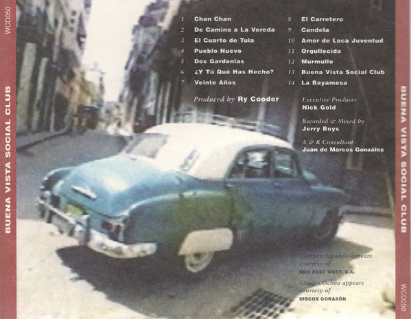 Buena Vista Social Club - Self Titled (1997 CD) NM