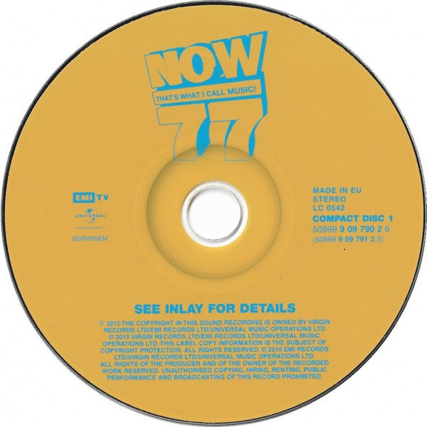 Various - Now Thats What I Call Music 77 (2010 DCD) VG+