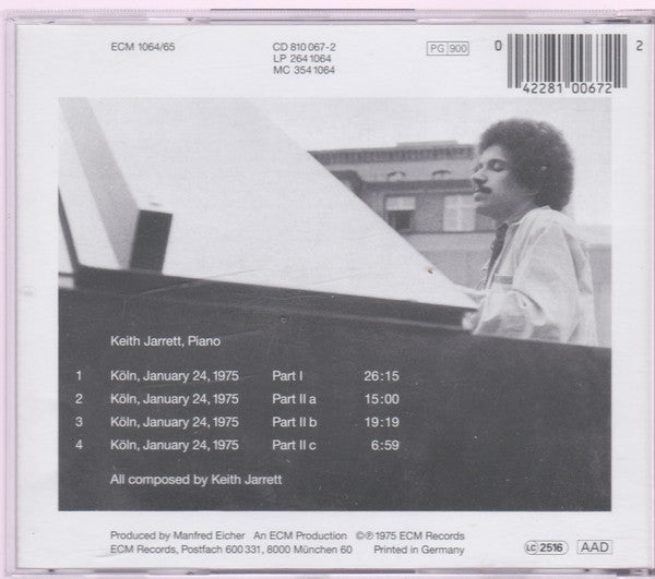 Keith Jarrett - The Koln Concert (German CD) Mint