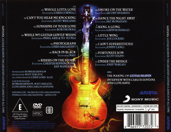 Santana - Guitar Heaven (2010 Deluxe Edition CD + DVD) Mint