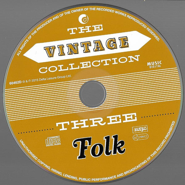 Various - The Vintage Folk Collection Folk (2015 TCD) Mint