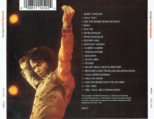 Neil Diamond - The Best of Neil Diamond (2006 CD) NM