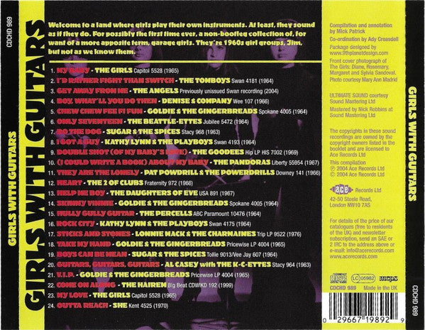 Various - Girls With Guitars (2004 ACE CD) VG+