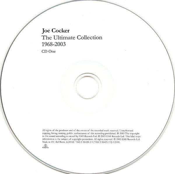 Joe Cocker - The Ultimate Collection 1968-2003 (2003 DCD) VG+