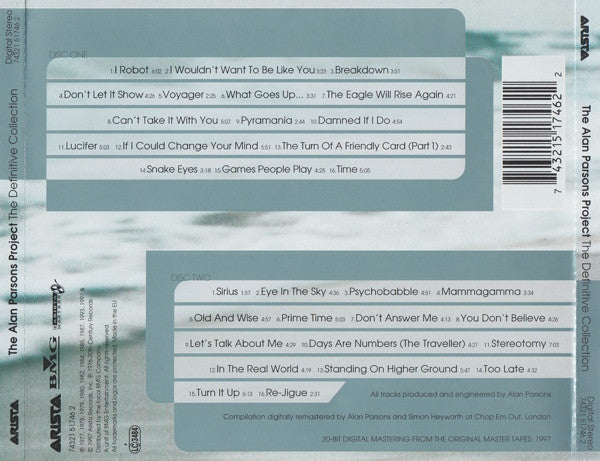 Alan Parsons Project - The Definitive Collection (1997 20 Bit remastered CD) VG+