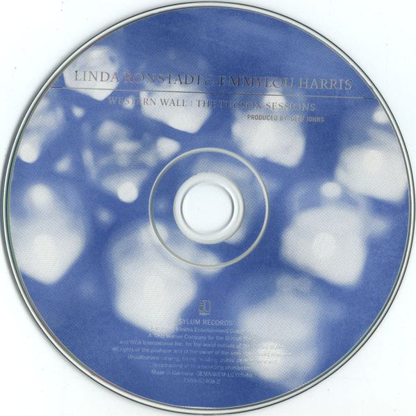 Emmylou Harris & Linda Ronstadt - Western Wall.. (1999 CD) VG