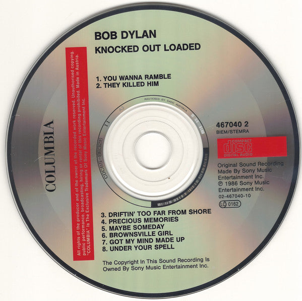 Bob Dylan - Knocked Out Loaded (1990 CD) NM