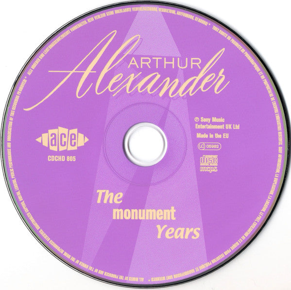 Arthur Alexander - The Monument Years (2001 Ace CD) NM