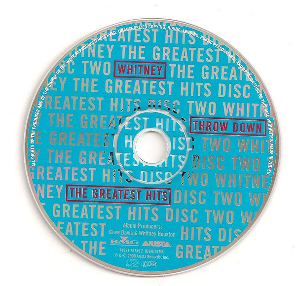 Whitney Houston - The Greatest Hits (Double CD) VG+