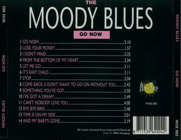 Moody Blues - Go Now (1994 CD) Mint