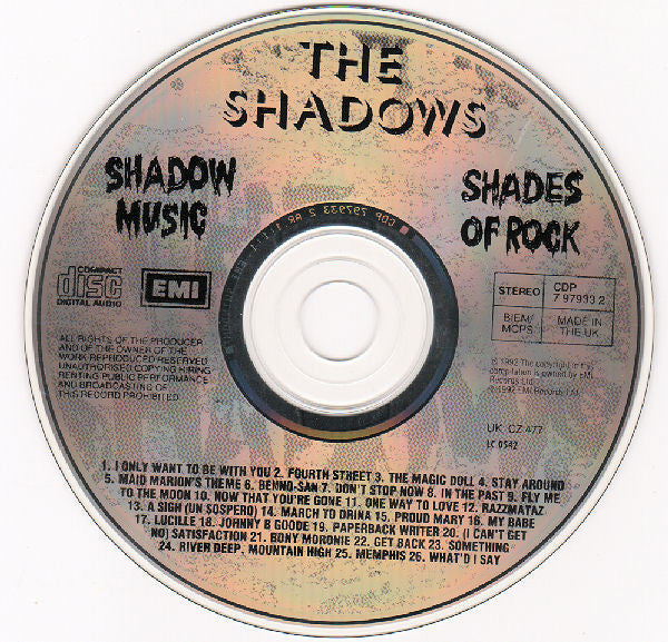 Shadows - Shadow Music / Shades of Rock (1992 2 on 1 CD) NM