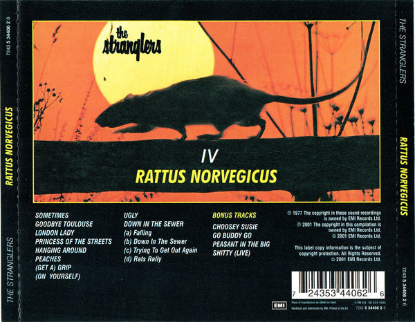 Stranglers - IV / Rattus Norvegicus (2001 CD + Bonus Tracks) Sealed