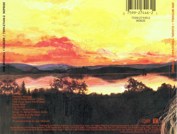 Joni Mitchell - Clouds (2000 Remastered HDCD) VG+