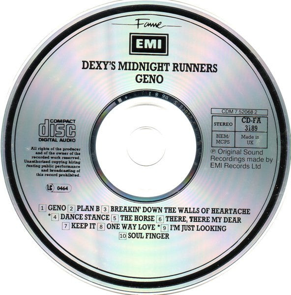 Dexy's Midnight Runners - Geno (1987 CD) VG+