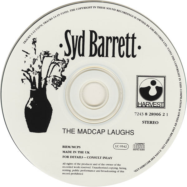 Syd Barrett - The Madcap Laughs (1994 'Swindon' CD + Bonus) VG