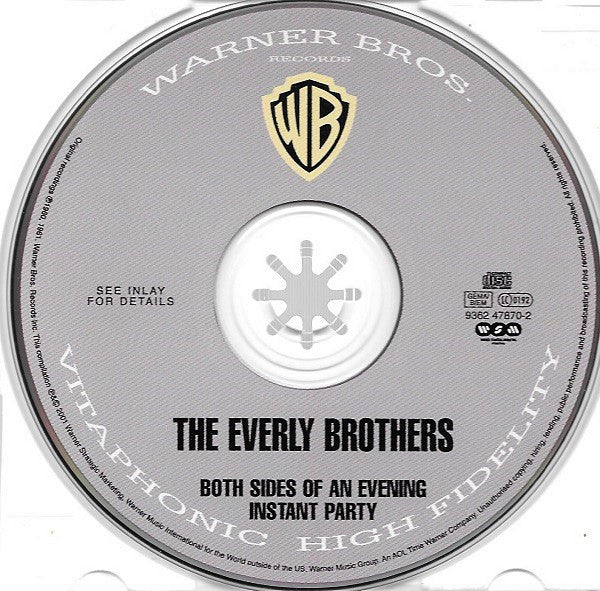 Everly Brothers - Both Sides / Instant Party (2001 CD) VG+