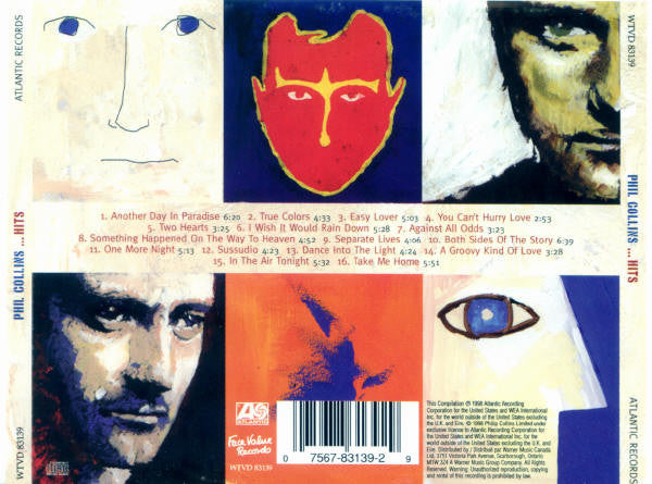 Phil Collins - ...Hits (1998 Canadian CD) VG+