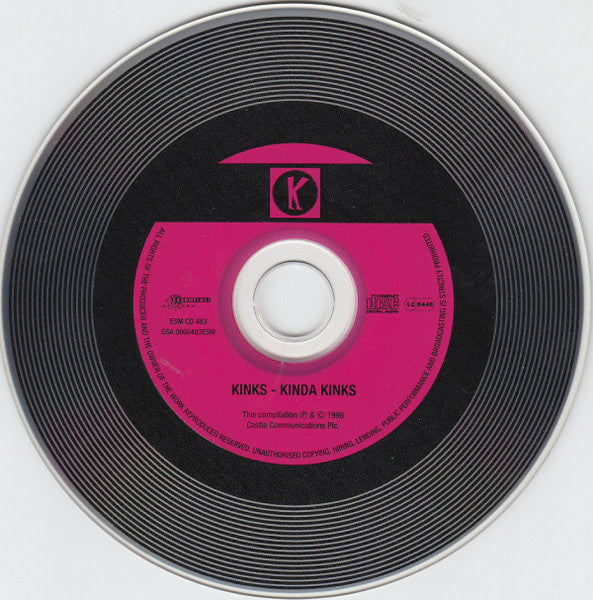 Kinks - Kinda Kinks (1998 CD & Bonus Tracks) NM