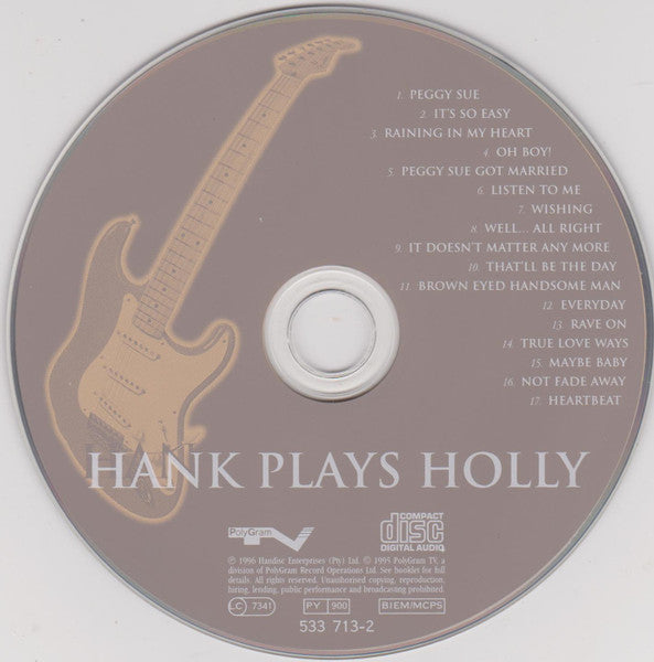 Hank Marvin - Hank Plays Holly (1996 CD) NM