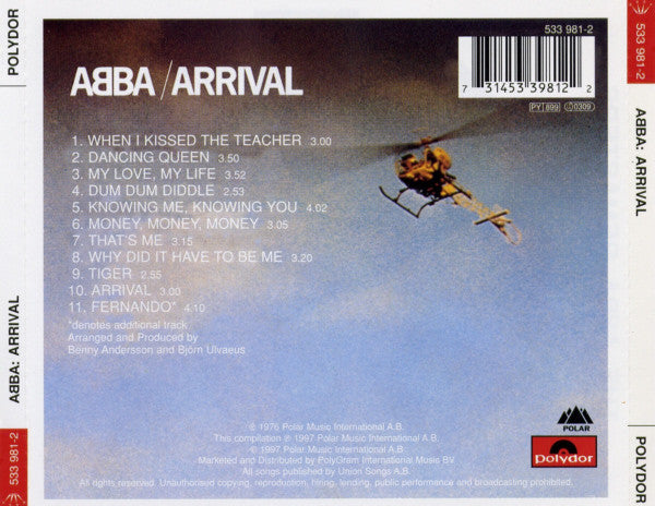 Abba - Arrival (1997 Remasters CD) Mint