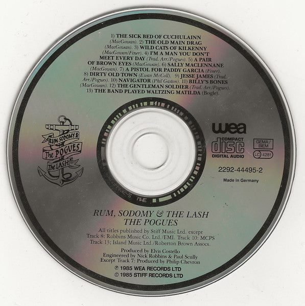 Pogues - Rum Sodomy & The Lash (1989 CD) Mint