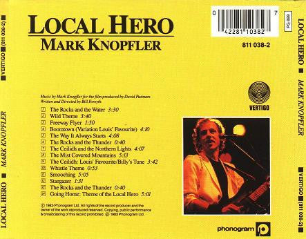 Mark Knopfler - Local Hero (1983 Soundtrack CD) VG+