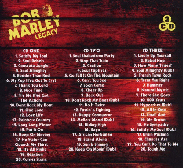 Bob Marley - Legacy (2009 3 x CD Box Set) Mint