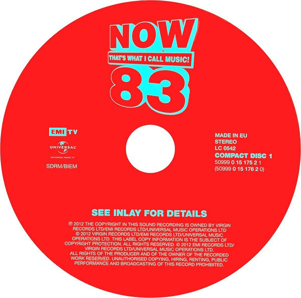 Various - Now Thats What I Call Music 83 (2012 DCD) NM