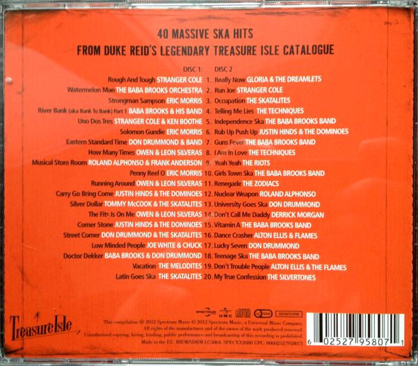 Various - Treasure Isle Presents Ska 1966 to 1968 (2012 DCD) Mint
