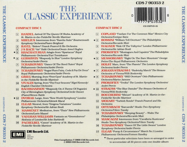 Various - The Classics Experience (1988 Fatbox DCD) NM