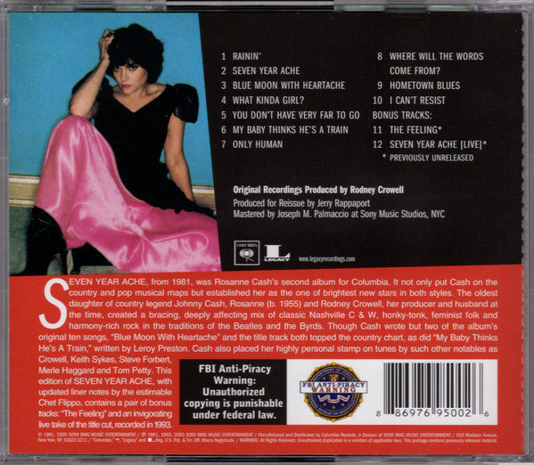 Rosanne Cash - Seven Year Ache (Early US CD) VG+