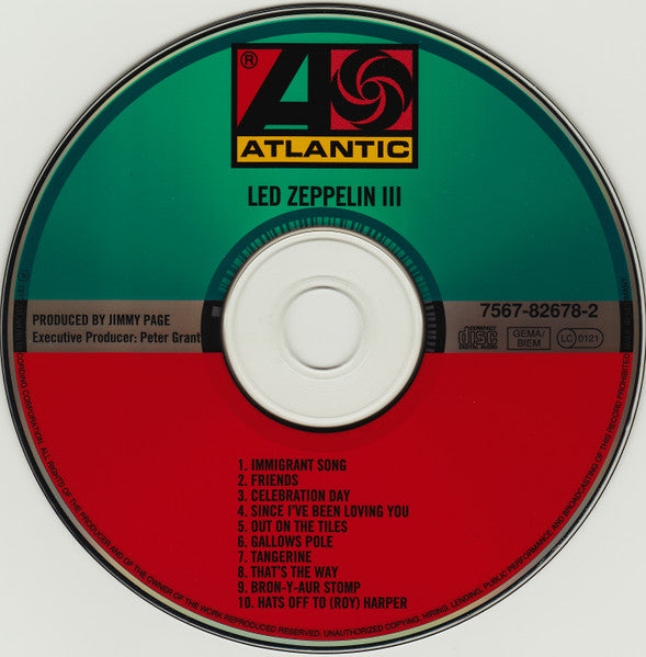 Led Zeppelin - III (1999 Digital Remaster CD) Mint