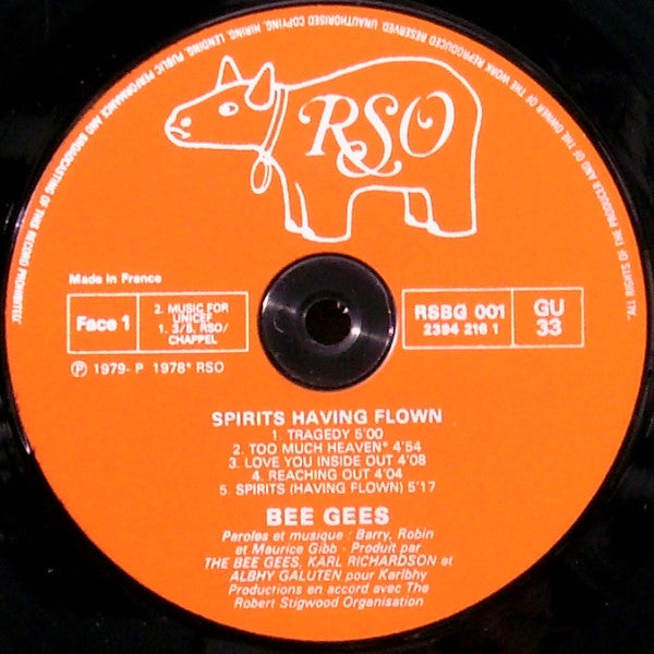 Bee Gees - Spirits Having Flown (Cheap Vinyl LP) VG+/VG+
