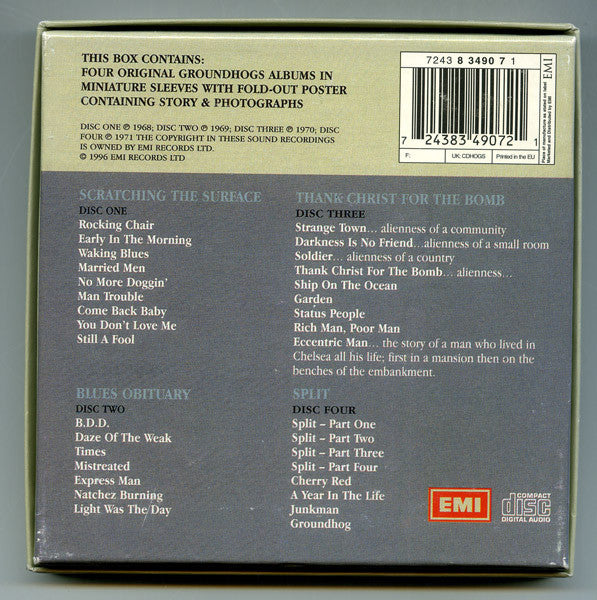 Groundhogs - Four Groundhogs Originals (1996 4xCD Box Set) Mint