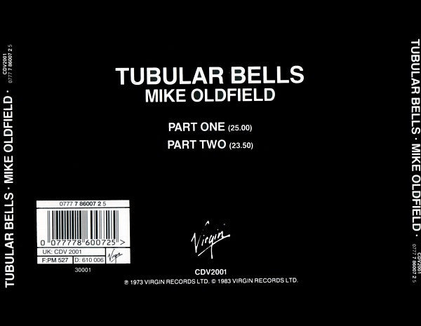 Mike Oldfield - Tubular Bells (1990 CD) NM