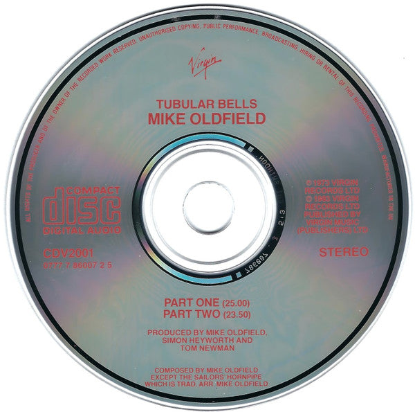 Mike Oldfield - Tubular Bells (1990 CD) NM