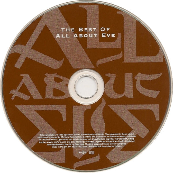 All About Eve - The Best of (1999 CD) NM