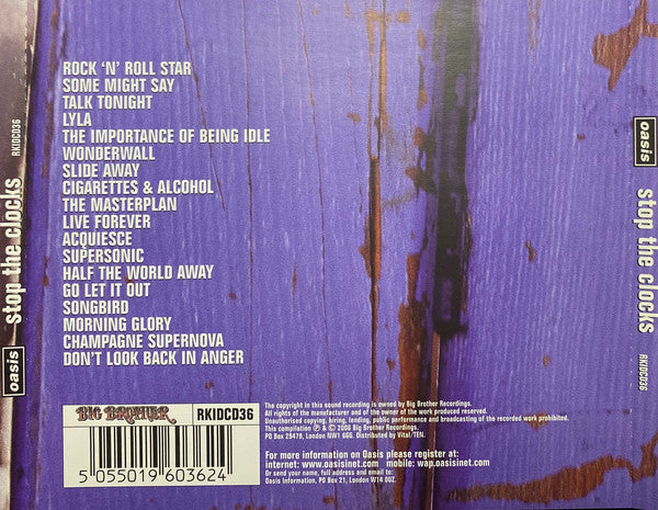 Oasis - Stop the Clocks ~ Best of Oasis (2006 DCD) NM