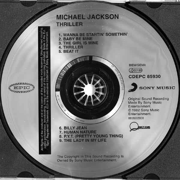 Michael Jackson - Thriller (CD Album) NM