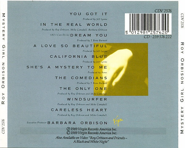 Roy Orbison - Mystery Girl (1989 UK CD) NM