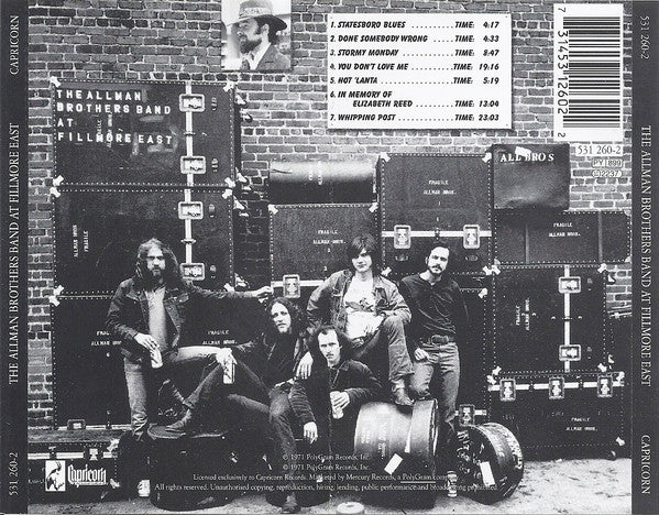 Allman brothers Band - At Fillmore East (1997 Remastered CD) NM